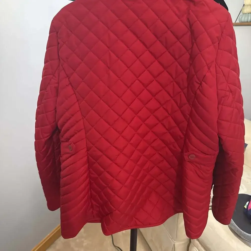 Tommy Hilfiger Scarlet Red‎ Quilted Jacket